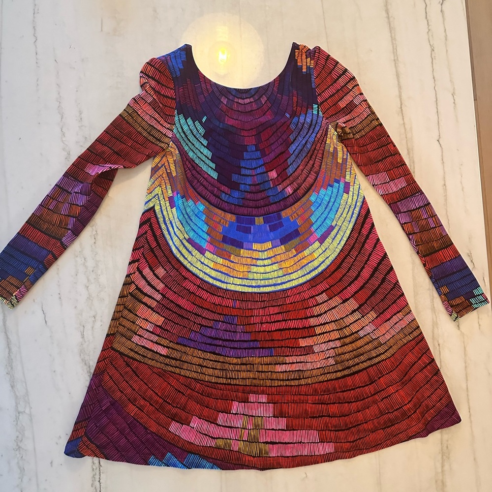 MARA HOFFMAN RADIAL SWING MINI DRESS IN RASPBERRY - Picture 8 of 14